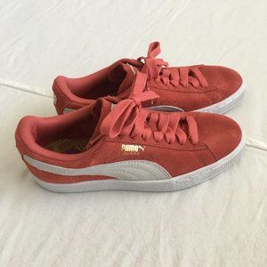 Puma | Spiced Coral Suede Classic+ Sneakers